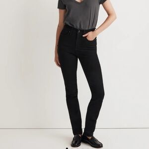 Madewell Womens Stovepipe Straight Leg High Rise Jeans Black Size 25